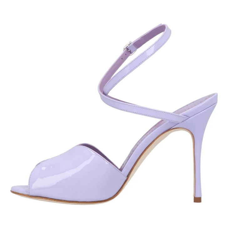 Manolo Blahnik Hourani 105 Sandal Purple Purple | Sandaal