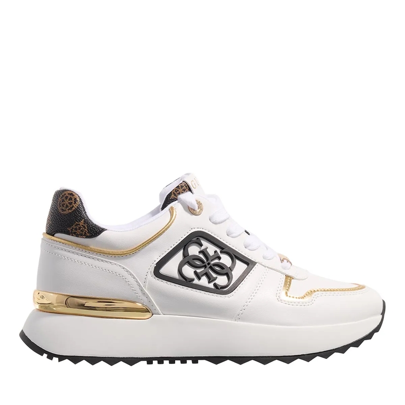 Guess Low-Top-Sneaker Koyaa White/Brown/Black/Oro
