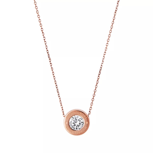 Michael Kors Logo Necklace Rosegold-Tone Short Necklace