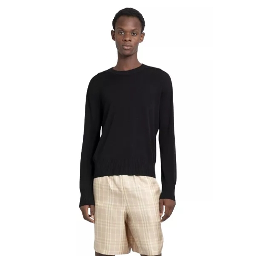 Burberry Knitted Crewneck Sweater Black 