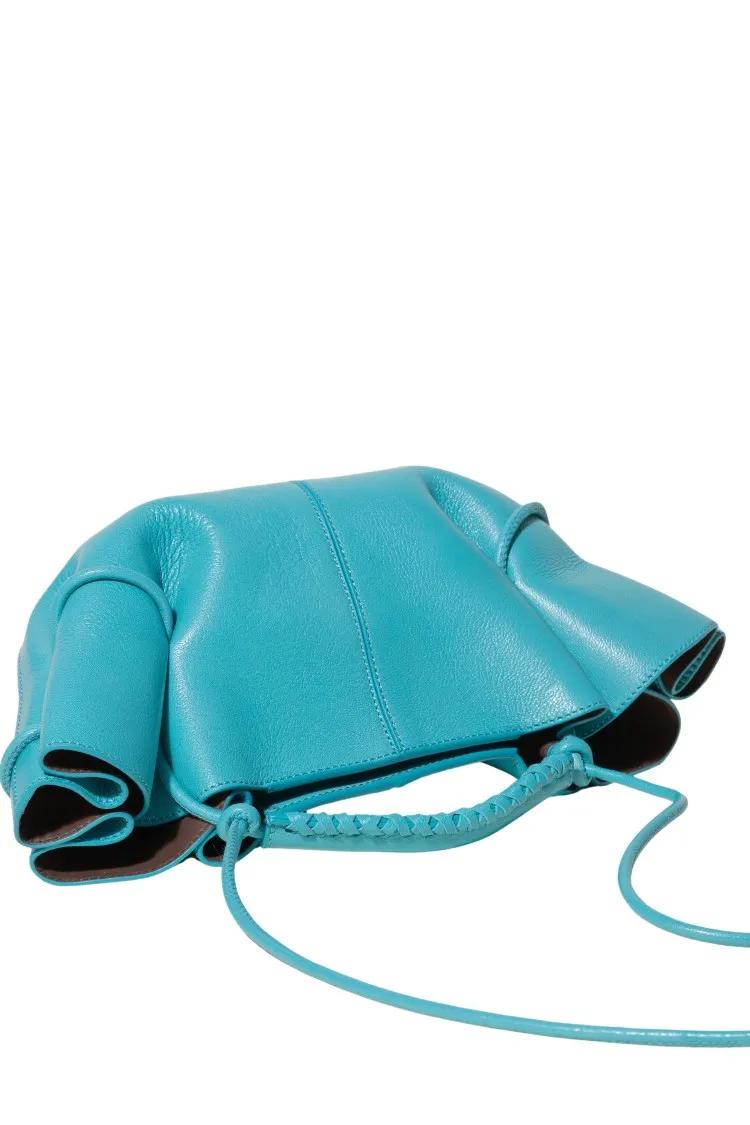 Hereu Shoppers & Totes Arta Mini Lambskin Bag in blauw