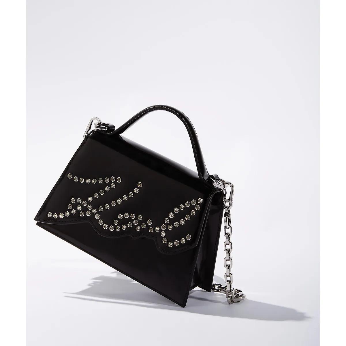 Thumbnail - Karl Lagerfeld Crossbody Bags - K/Signature kleine Umhängetasche mit Nieten - Gr. unisize - in Schwarz - für Damen