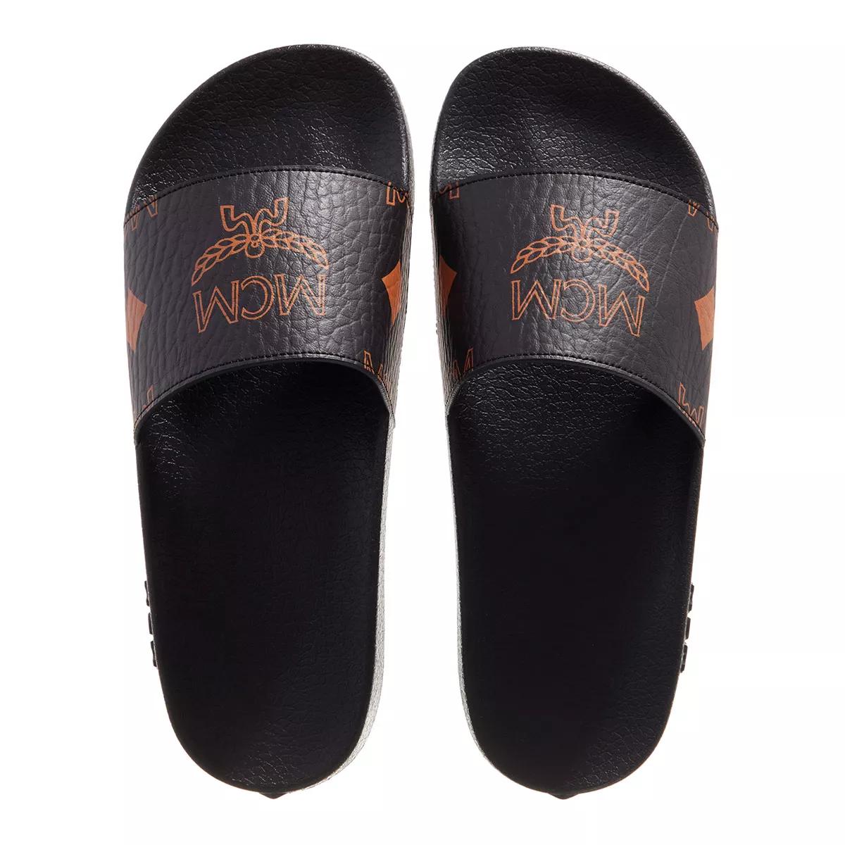 Mcm hot sale slides black