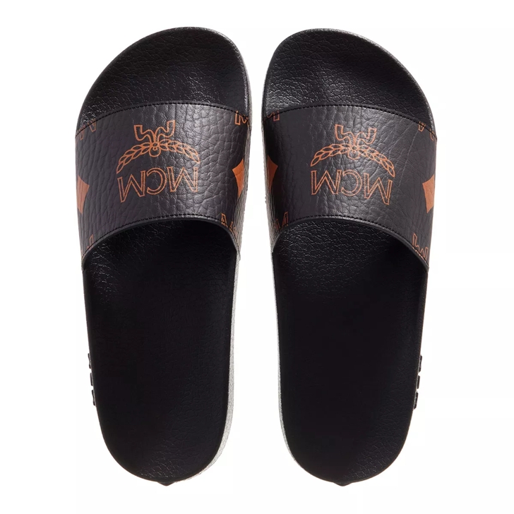 Womens black mcm discount slides