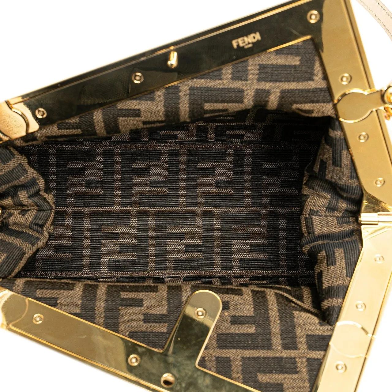 Fendi Hobo bags 2010-2024 Small Shearling First in poeder roze