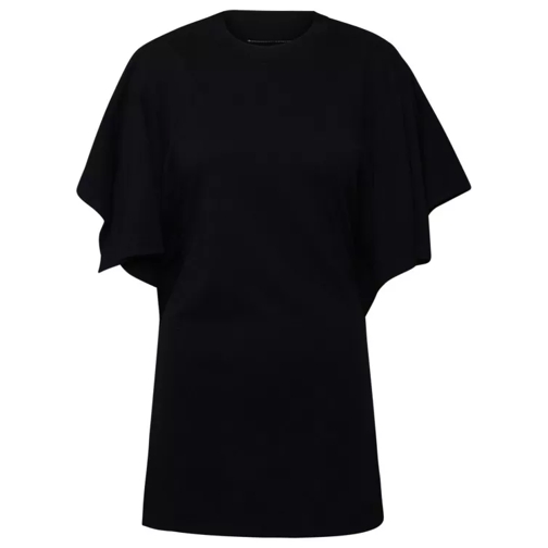 MM6 Maison Margiela Black Cotton T-Shirt Black 