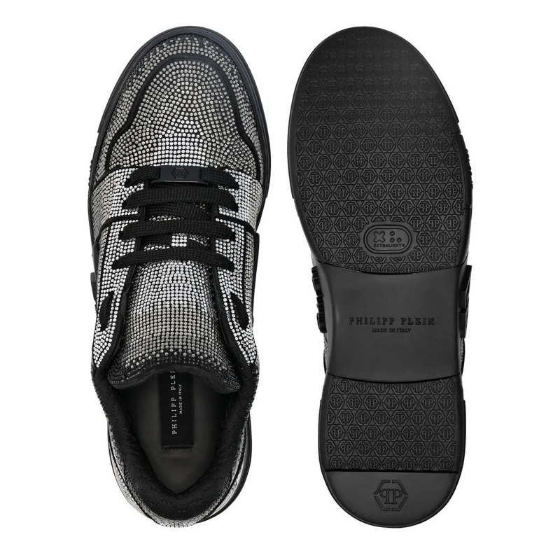 Philipp Plein Low-Top-Sneaker Sneaker Hexagon Mit Schmucksteinen schwarz(Image 4)