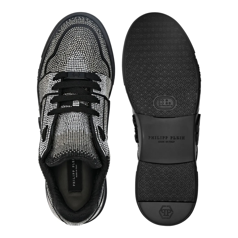 Philipp Plein Low-Top-Sneaker Sneaker Hexagon Mit Schmucksteinen schwarz(Image 3)