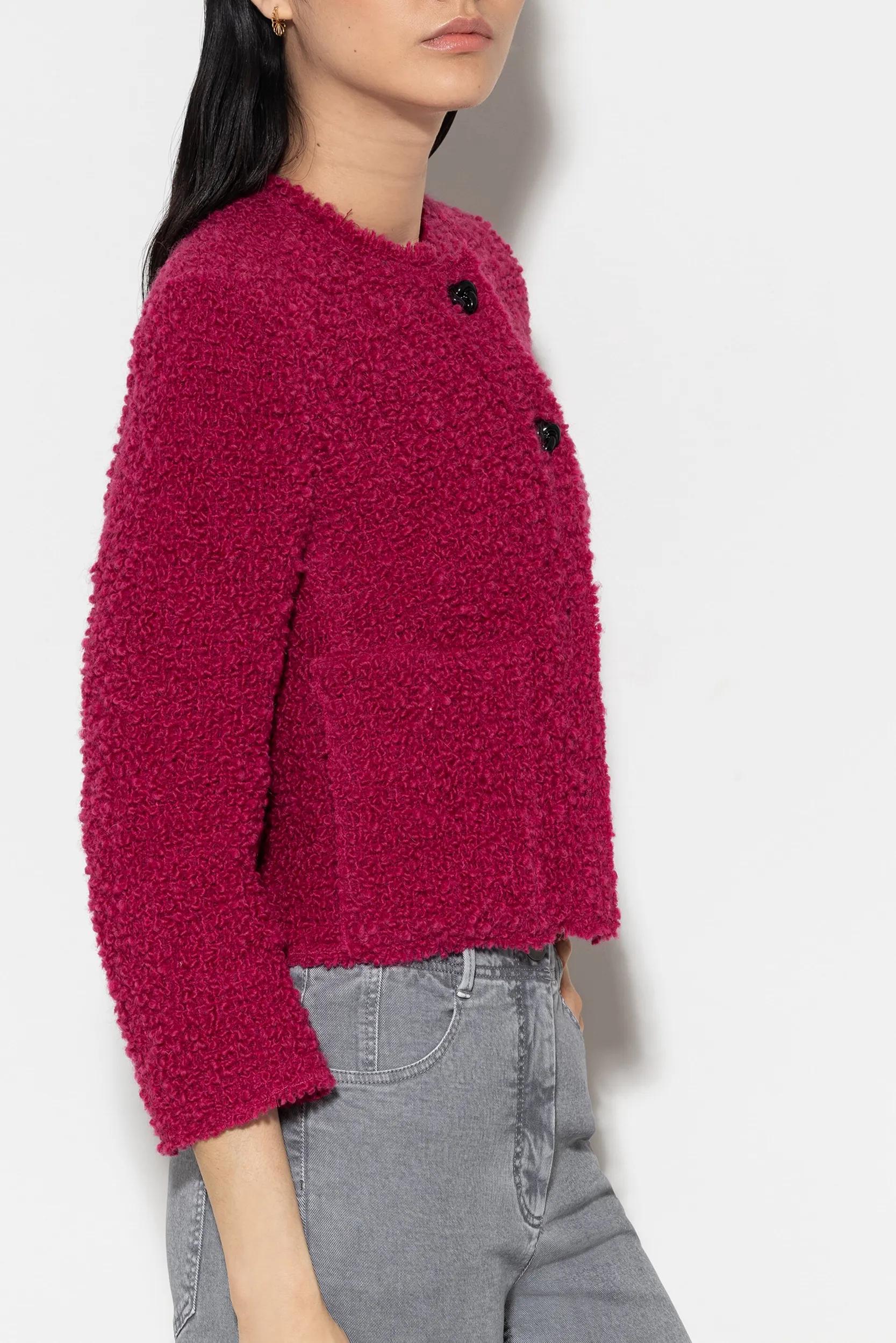 Luisa Cerano - Tweedjacke aus Bouclé-Wolle - Größe 36 - pink