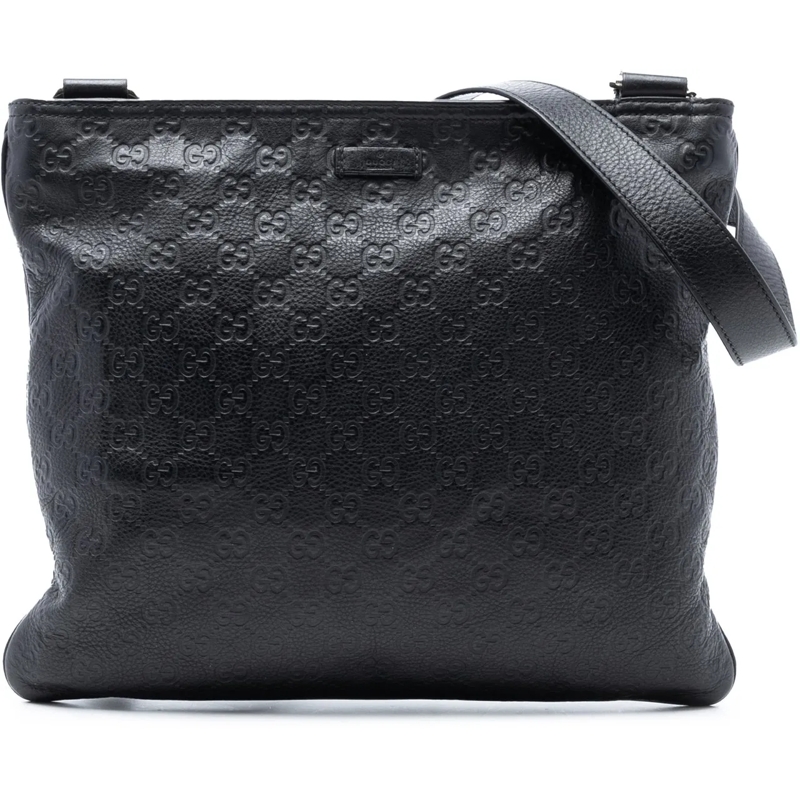 Gucci Schultertasche Guccissima Crossbody schwarz