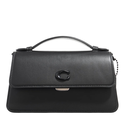 Coach Satchel Glovetanned Leather Juno Bag mw/black