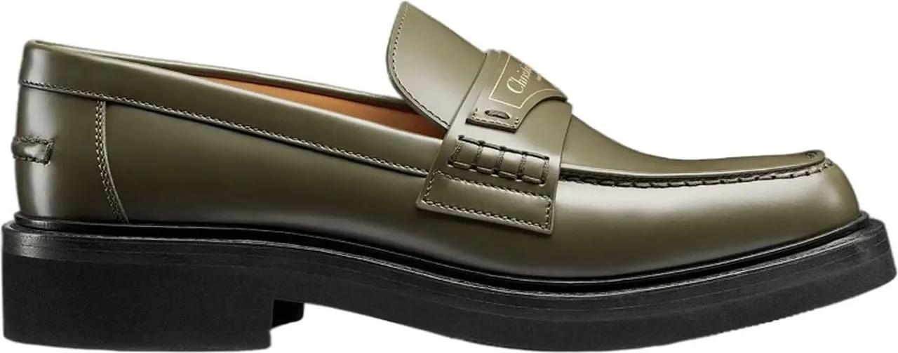 Christian Dior Loafer - Dior Leather Loafers - Gr. 34_5 - in Grün - für Damen