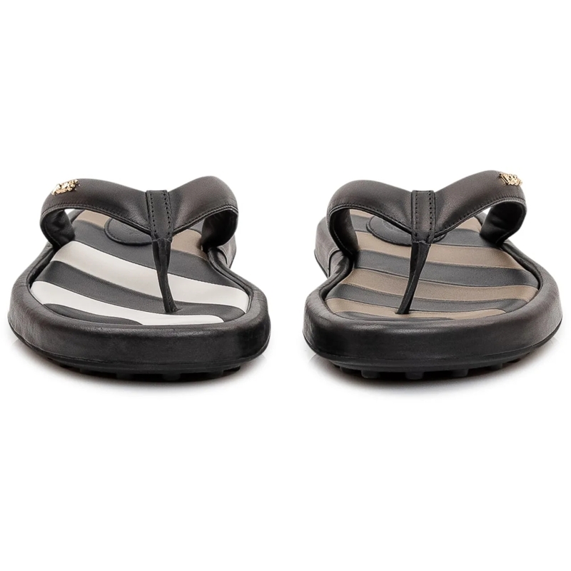 Tod's Slides Infradito in Gomma con Fascia Sagomata schwarz(Image 2)