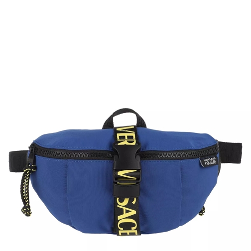 Versace Jeans Couture Logo Tapes Belt Bag One Pocket Bluette Crossbody Bag