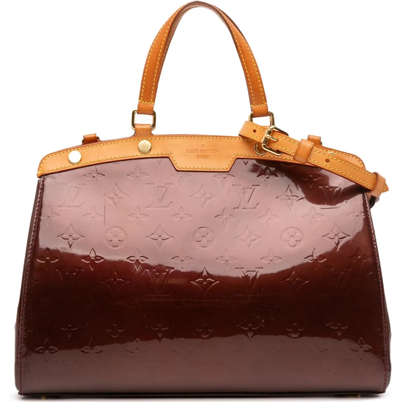 Louis Vuitton Sac à bandoulière Monogram Vernis Brea MM rot