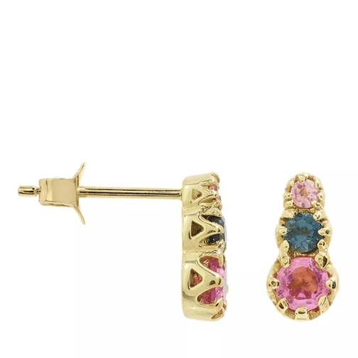 Anna + Nina Single Eclectic Anna Stud Earring Multicolor Ohrstecker