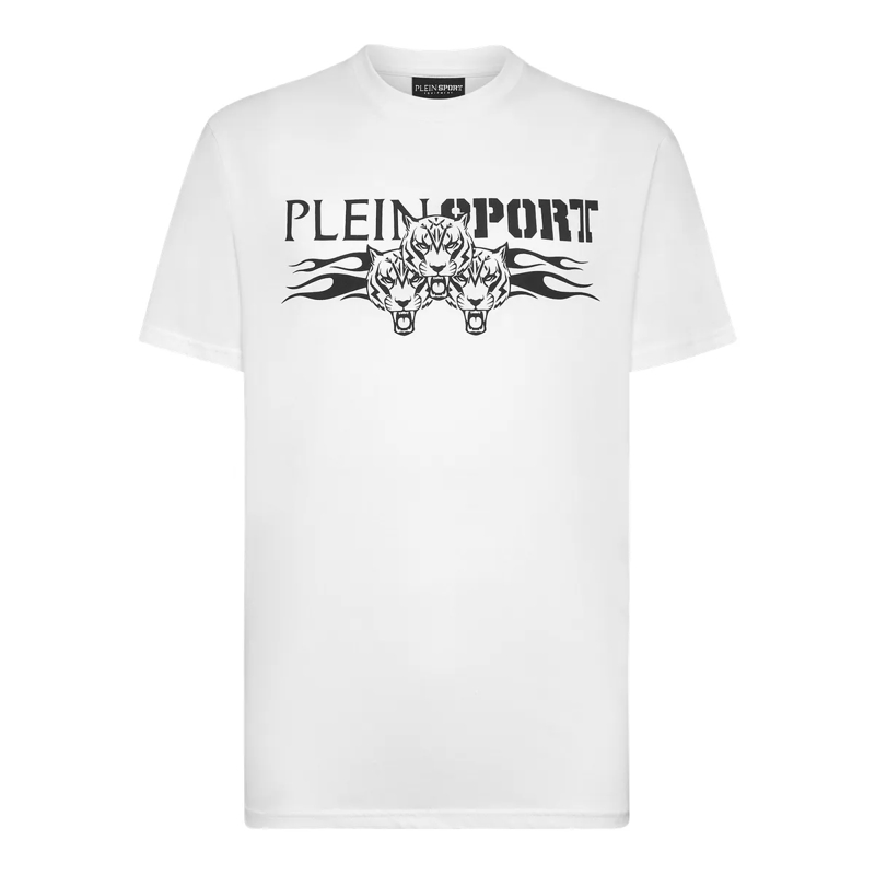 Plein Sport T-Shirt T-Shirt Tiger weiss