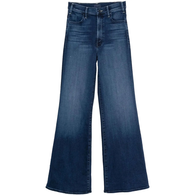 Mother Jeans mit geradem Bein Jeans Blue blau