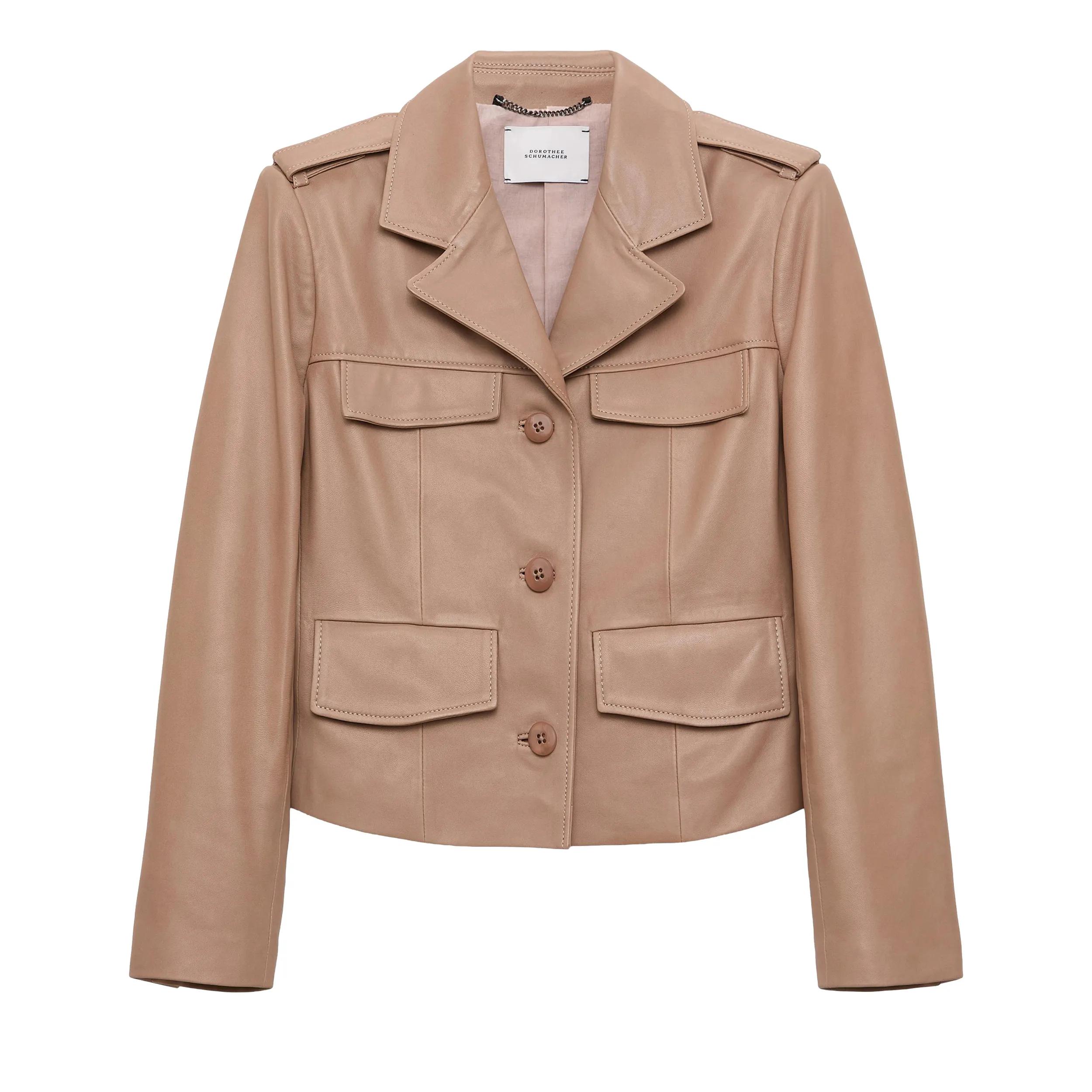 Thumbnail - Dorothee Schumacher - SLEEK STATEMENT I jacket - Größe 42 - braun