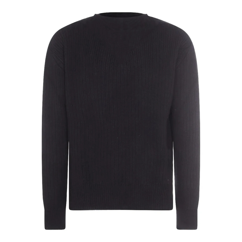 Rick Owens Trui Black Wool Knitwear Black