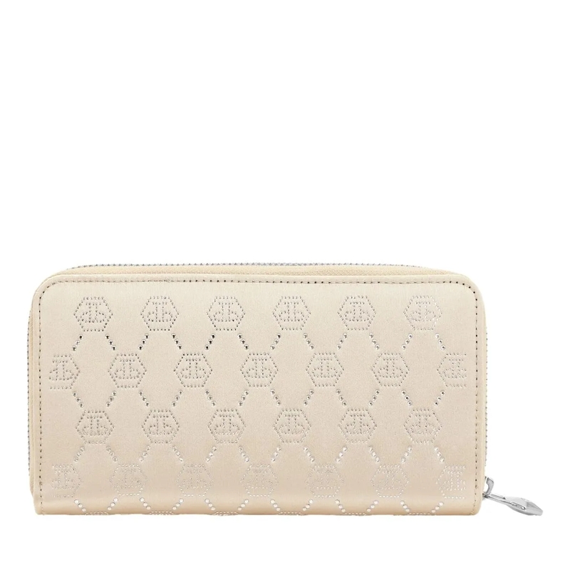Philipp Plein Portemonnaie mit Zip-Around-Reißverschluss Brieftasche Mit Reißverschluss beige(Image 3)