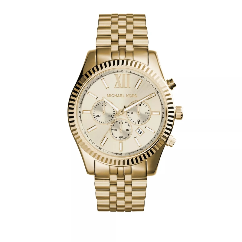 Michael Kors Chronograph MK8281 Gents Lexington Oversize Watch Gold-Tone