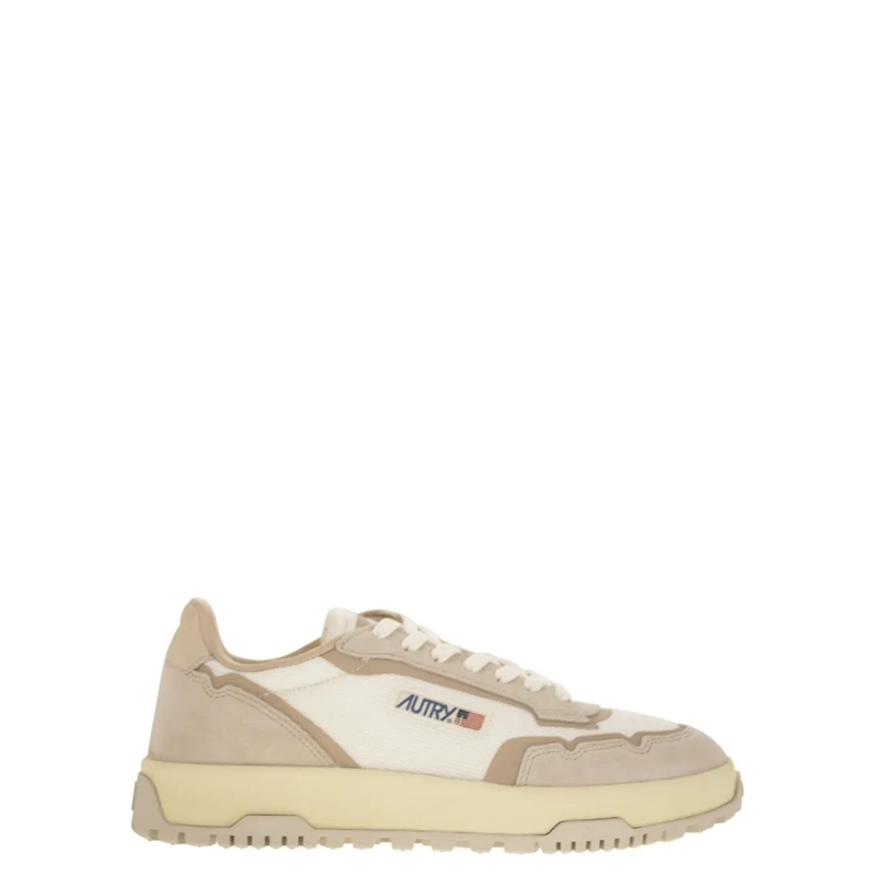 Autry International Sneaker basse Wildpace - Fabric And Suede Trainers Neutrals