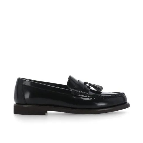 Brunello Cucinelli Leather Loafers Black Ballerina