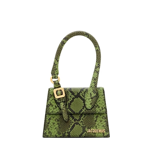 Jacquemus Le Chiquito Moyen Boucle Leather Bag Green Borsetta a tracolla