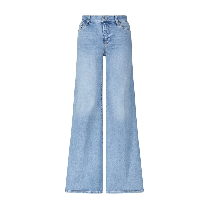FRAME  Jeans Le Palazzo mit weitem Bein Blau