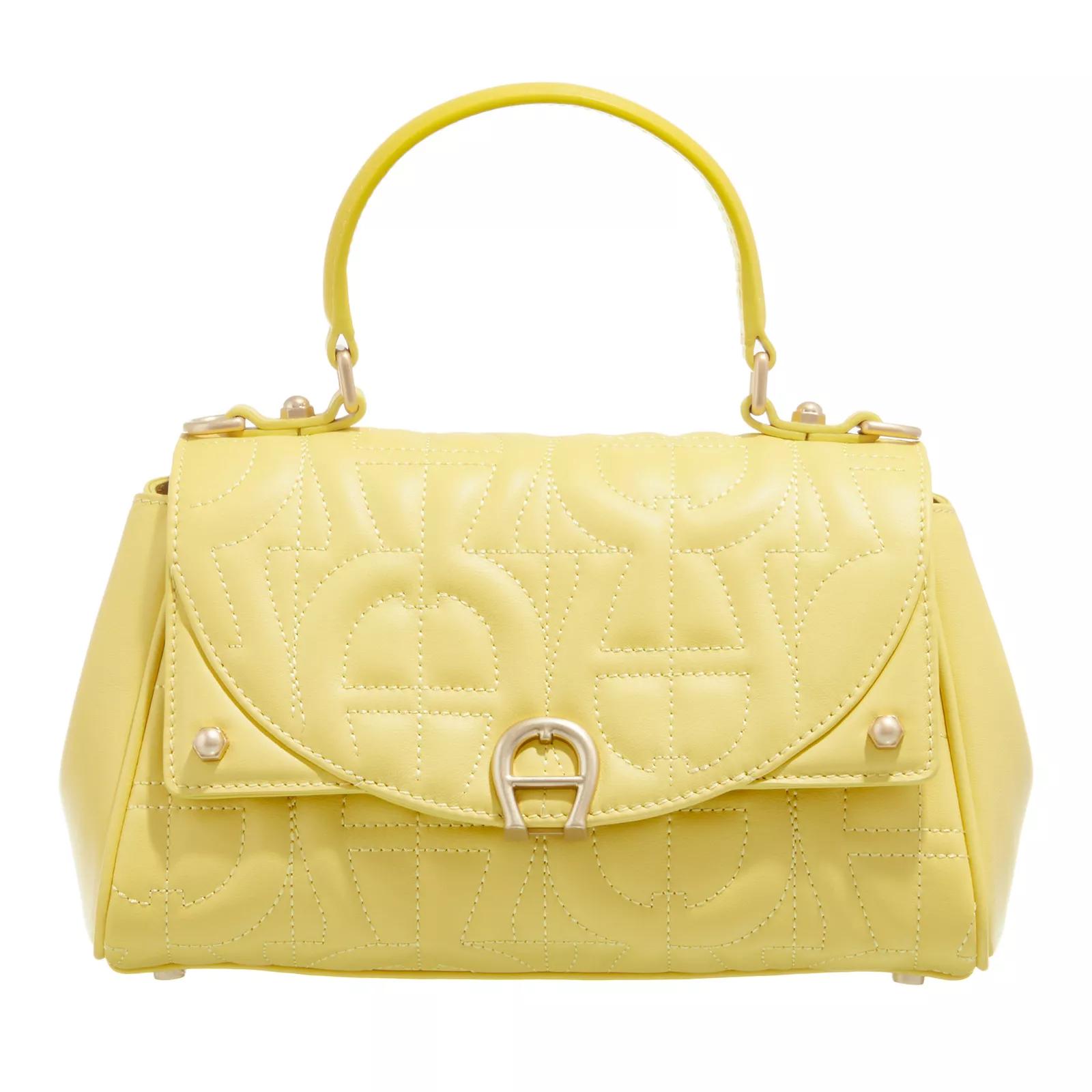 AIGNER Diad Garbanzo Yellow Satchel