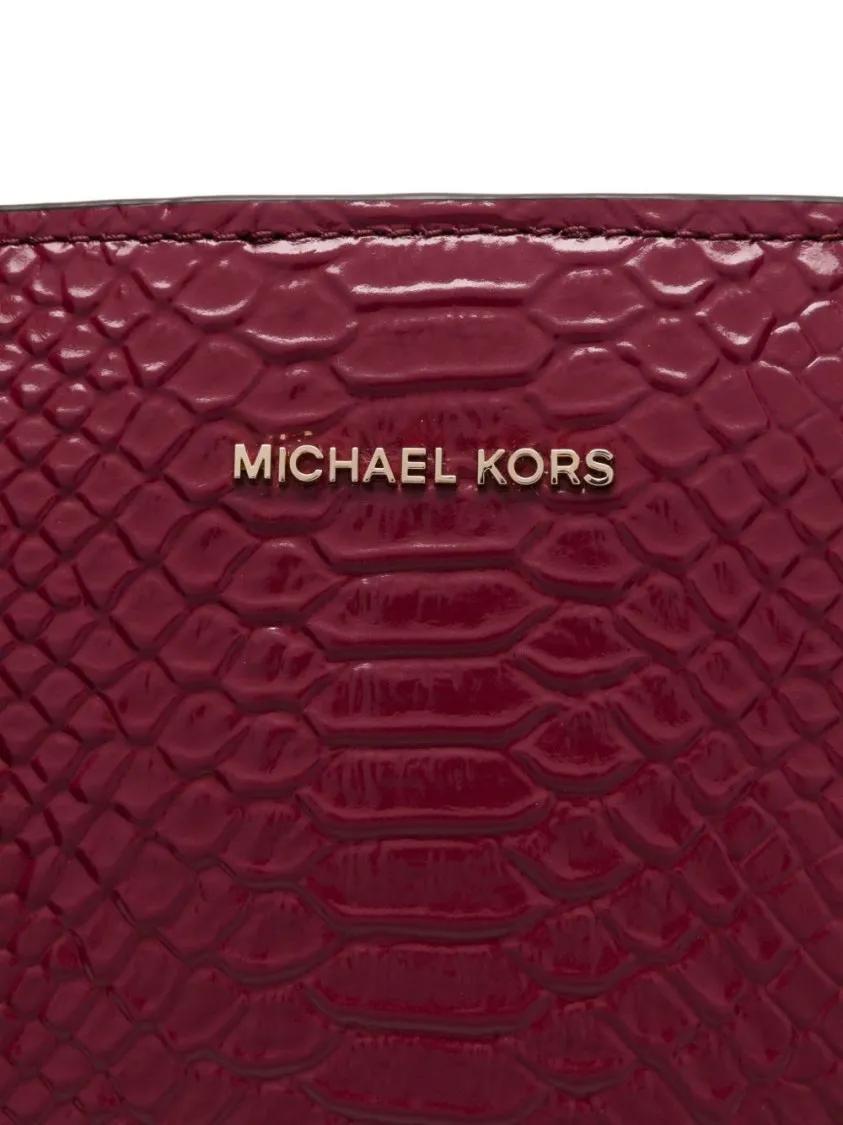 Thumbnail - Michael Kors Shopper & Totes - Structured Beige Vitello Leather Shopper - Gr. unisize - in Rot - für Damen