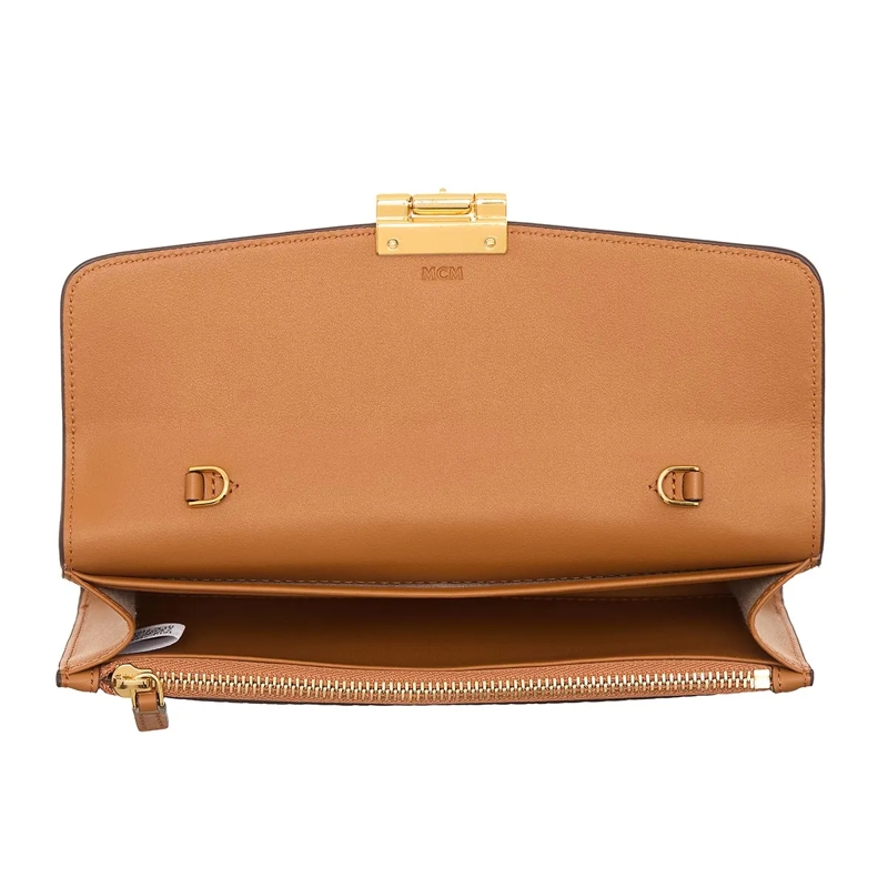 MCM Crossbody Bag Tracy Vi Wallet On Chain Lrg Co Cognac(Image 6)