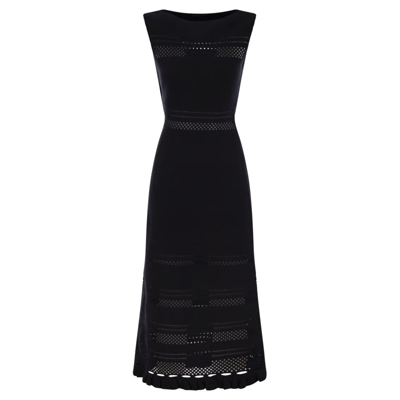 Fabiana Filippi  Light Cotton Sleeveless Dress Blue