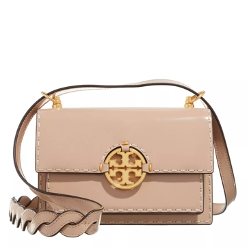 Tory Burch Miller Spazzolato Pick Stitch Small Flap Shoulder Bag