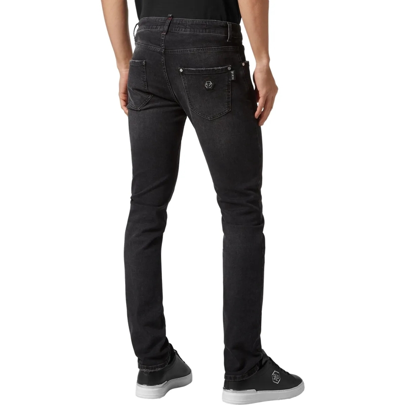 Philipp Plein Jeans mit geradem Bein Jeans Regular Fit schwarz(Image 2)
