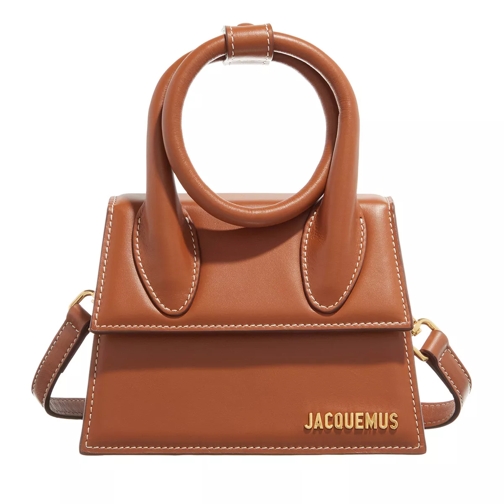 Jacquemus Le Chiquito Noeud Coiled handbag Light Brown Axelremsväska