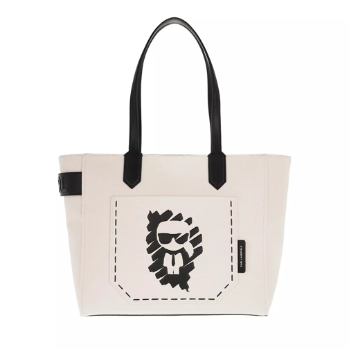 Karl Lagerfeld Ikonik Graffiti Tote Natural Shopping Bag