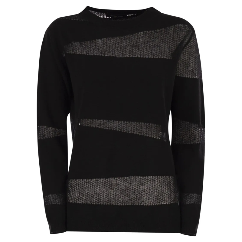 Fabiana Filippi Pullover Boat Neck Sweater Black