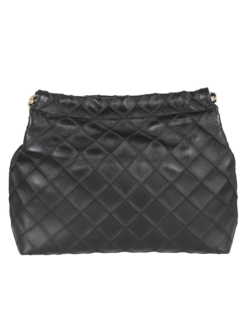 TORY BURCH Hobo bags Fleming Soft Drawstring Hobo in zwart