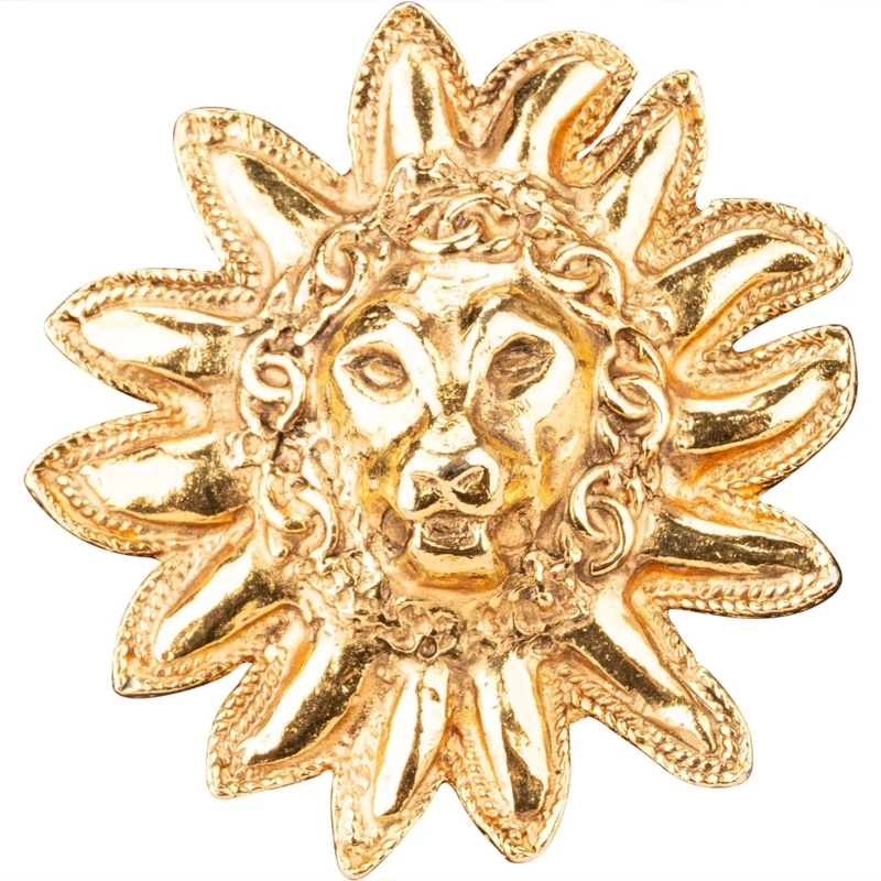 Chanel  Chanel Plated Lion Brooch mehrfarbig