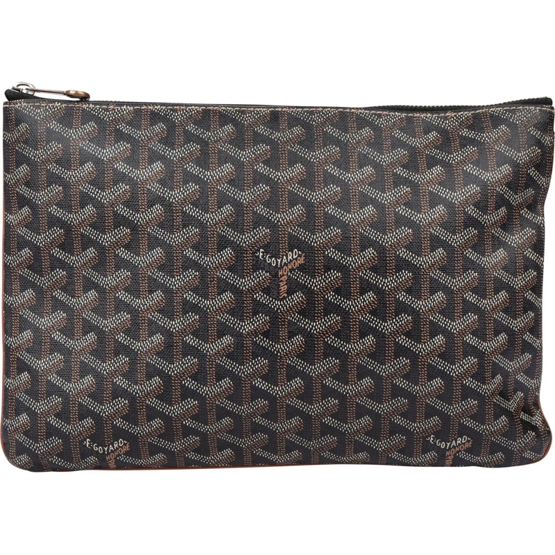 GOYARD Sac à bandoulière Goyard Noir Goyardine Monogram Clutch mehrfarbig