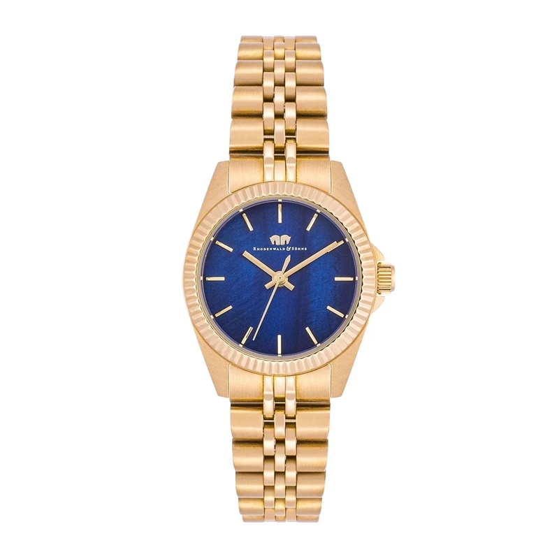 Rhodenwald & Söhne Automatikuhr Damen Armbanduhr Cassina Edelstahl gold