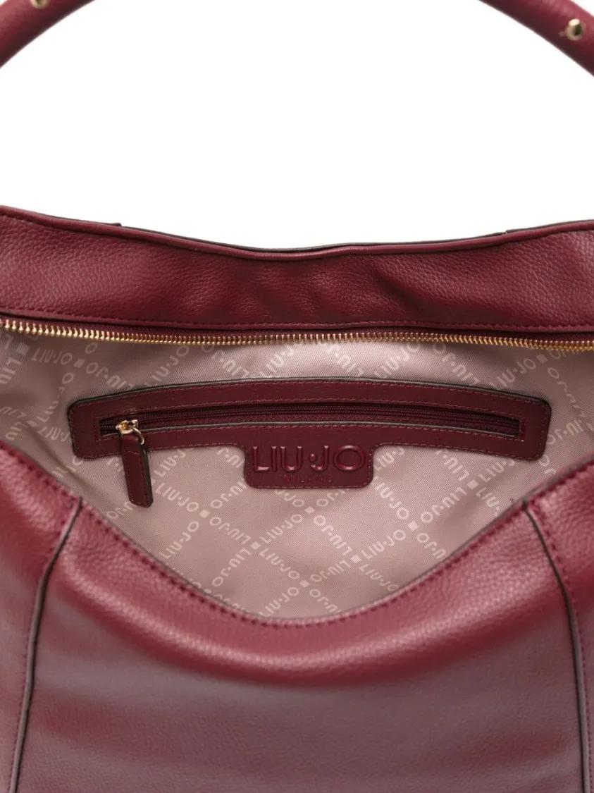Thumbnail - LIU JO Hobo Bags - Structured Red Shoulder Bag With Zip Closure - Gr. unisize - in Rot - für Damen