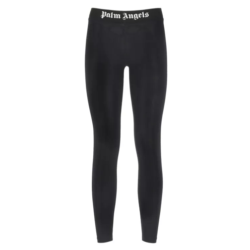 Palm Angels Leggings With Sport Logo Black 