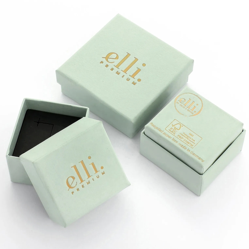 Elli Ring Ring Rund Kugel Design Offen 925 Sterling Silber gold(Image 5)