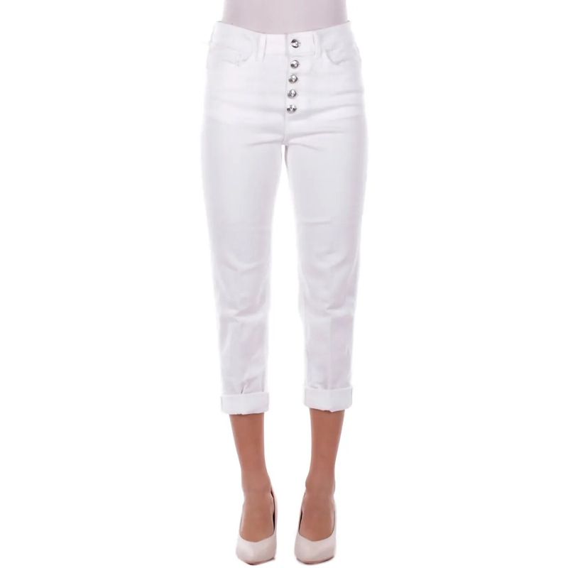 Dondup Jeans mit geradem Bein Jeans White weiß
