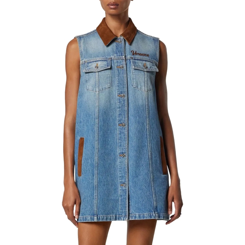 Versace Minikleid Dresses Blue blau