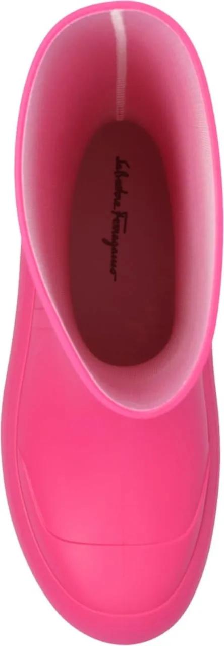 Thumbnail - Salvatore Ferragamo Stiefel - Rainboot Gancini Logo Ankle Boots - Gr. 39,5 (EU) - in Gold - für Damen