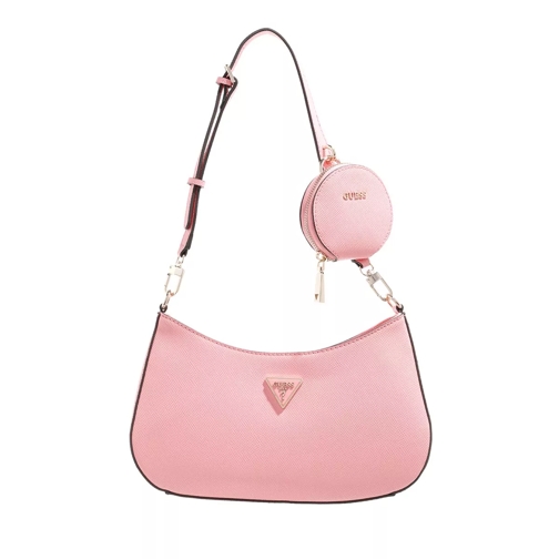 Guess Alexie Top Zip Shoulder Bag Pink Pochette-väska